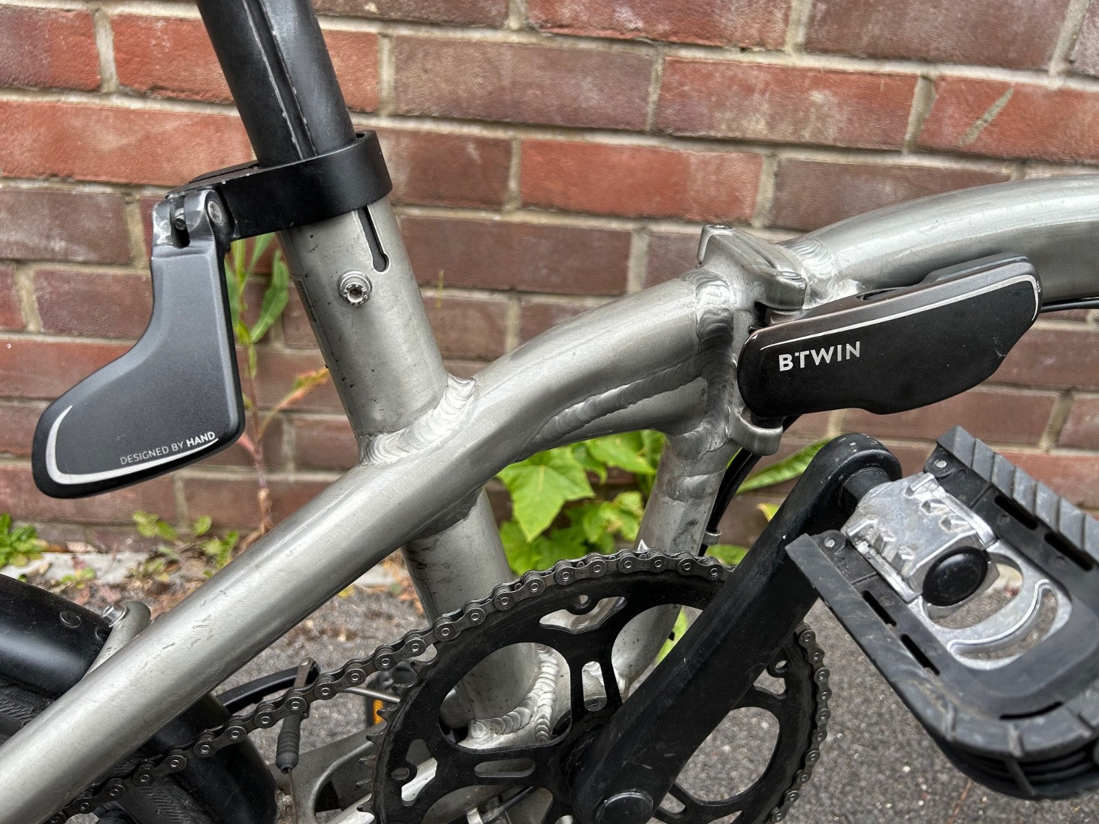 btwin ultra compact folding bike in excellent condition