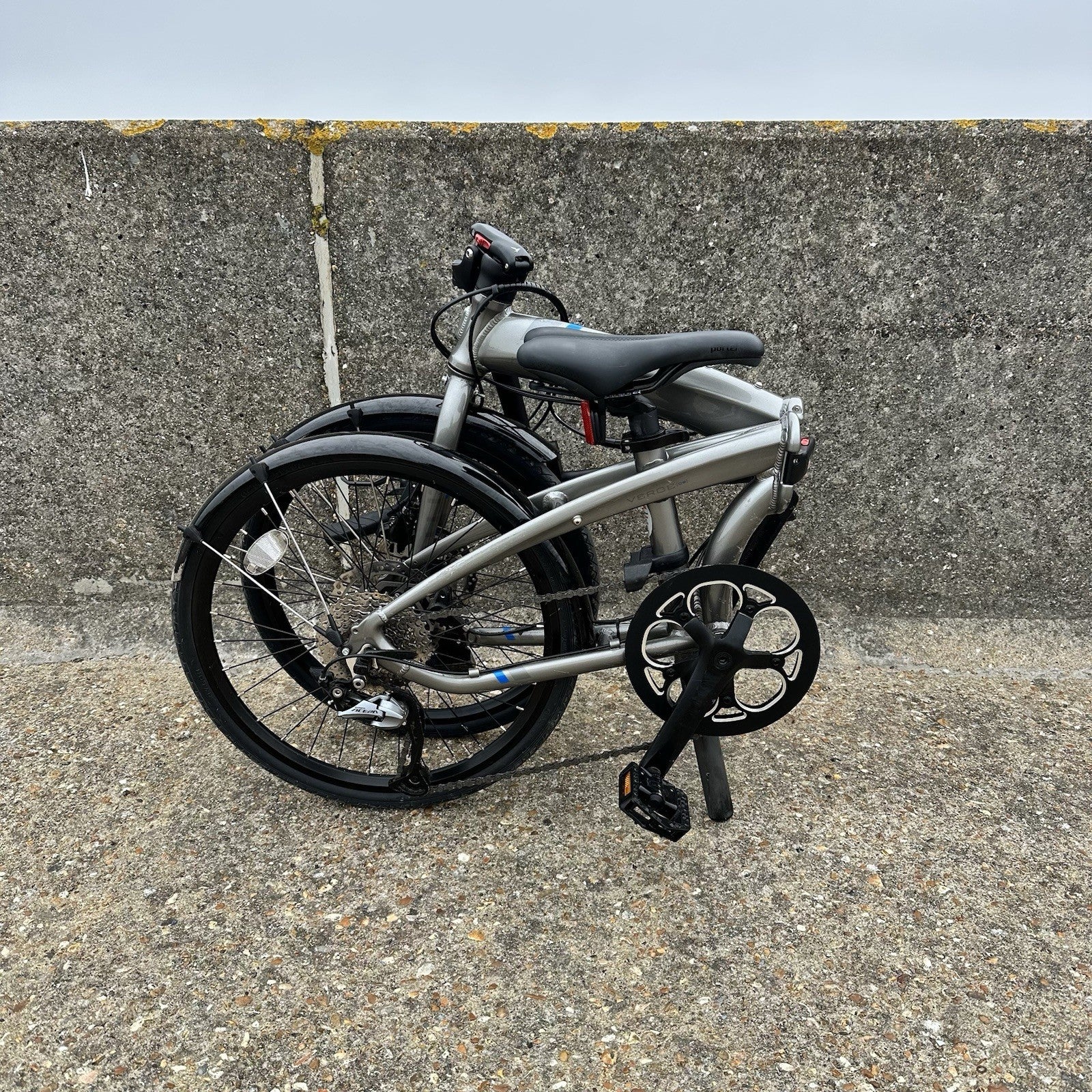 Tern Verge D9 Speed Folding Bike Hydraulic Disc Brakes Mudguards Excellent 🚲