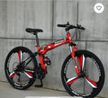 26 Inch Folding Bike, 21 Speed Mountain Bike Adult bicycle Dual Suspension