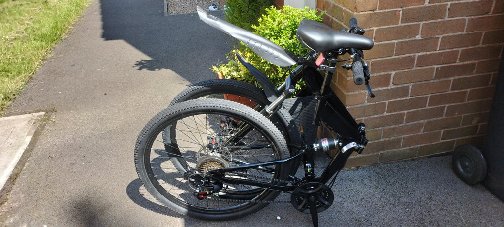 26 inch 21 Speeds Folding Mountain Bicycle - Black