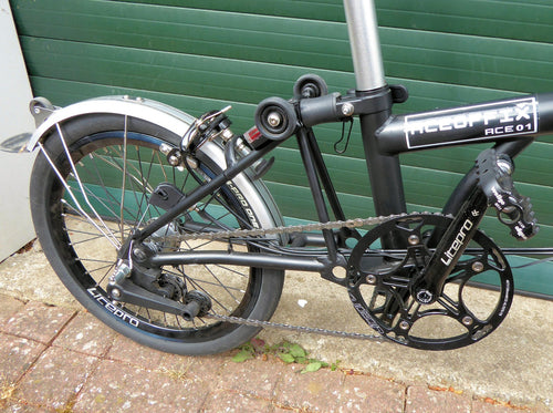 Aceoffix Brompton type Folding Bike 3 spd hub & dynamo