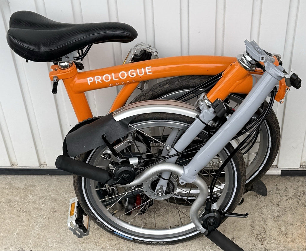 Brompton M3L Folding Bicycle (2017) with Lights Excellent Condition