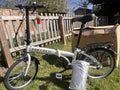 Carrera Transit 20in Folding Bike 3-Speed White/Black Rack Mudguards MPN 361292