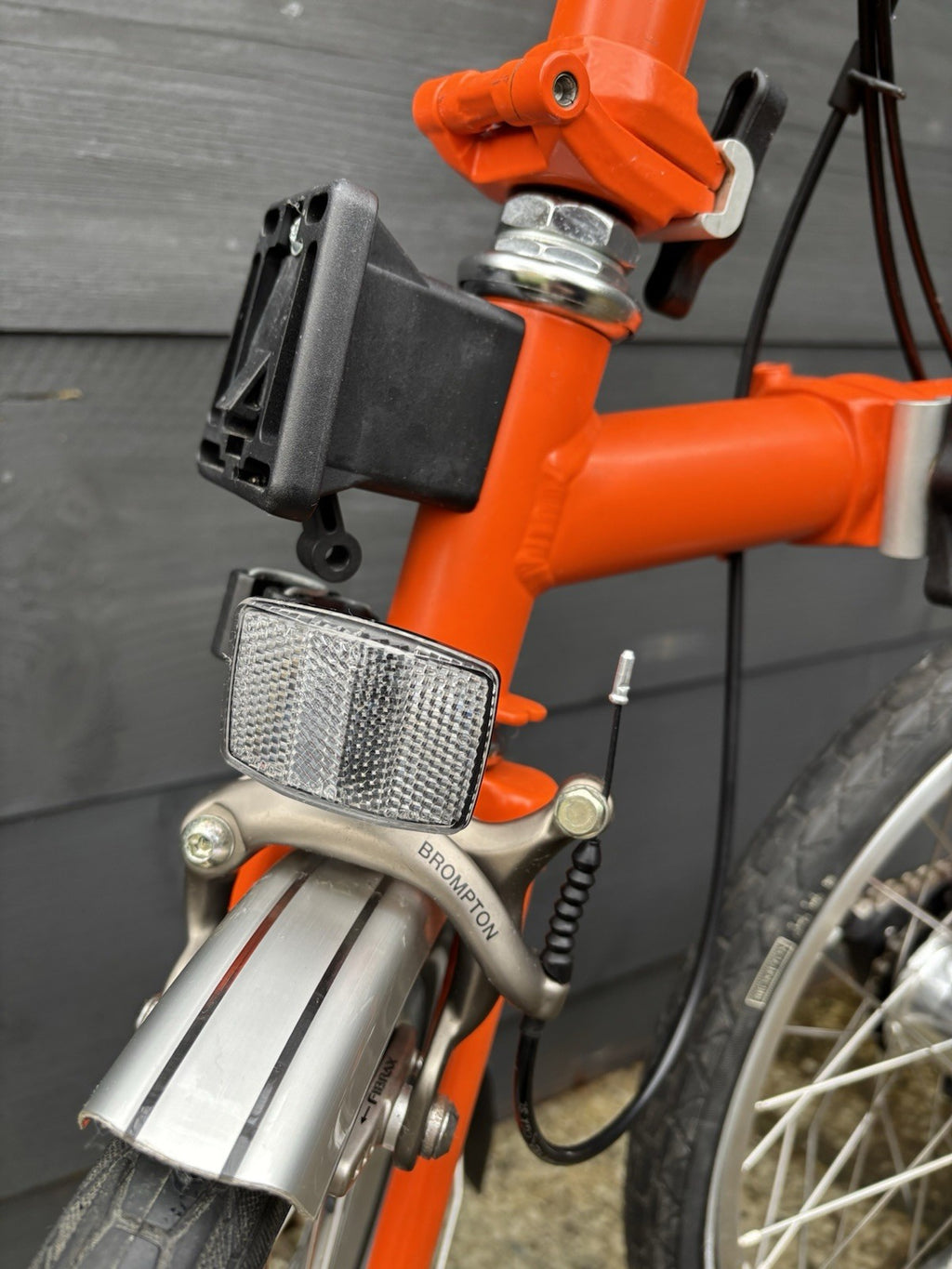 Brompton S3L folding bicycle C Line Equivalent in Orange - Test Ridden Only