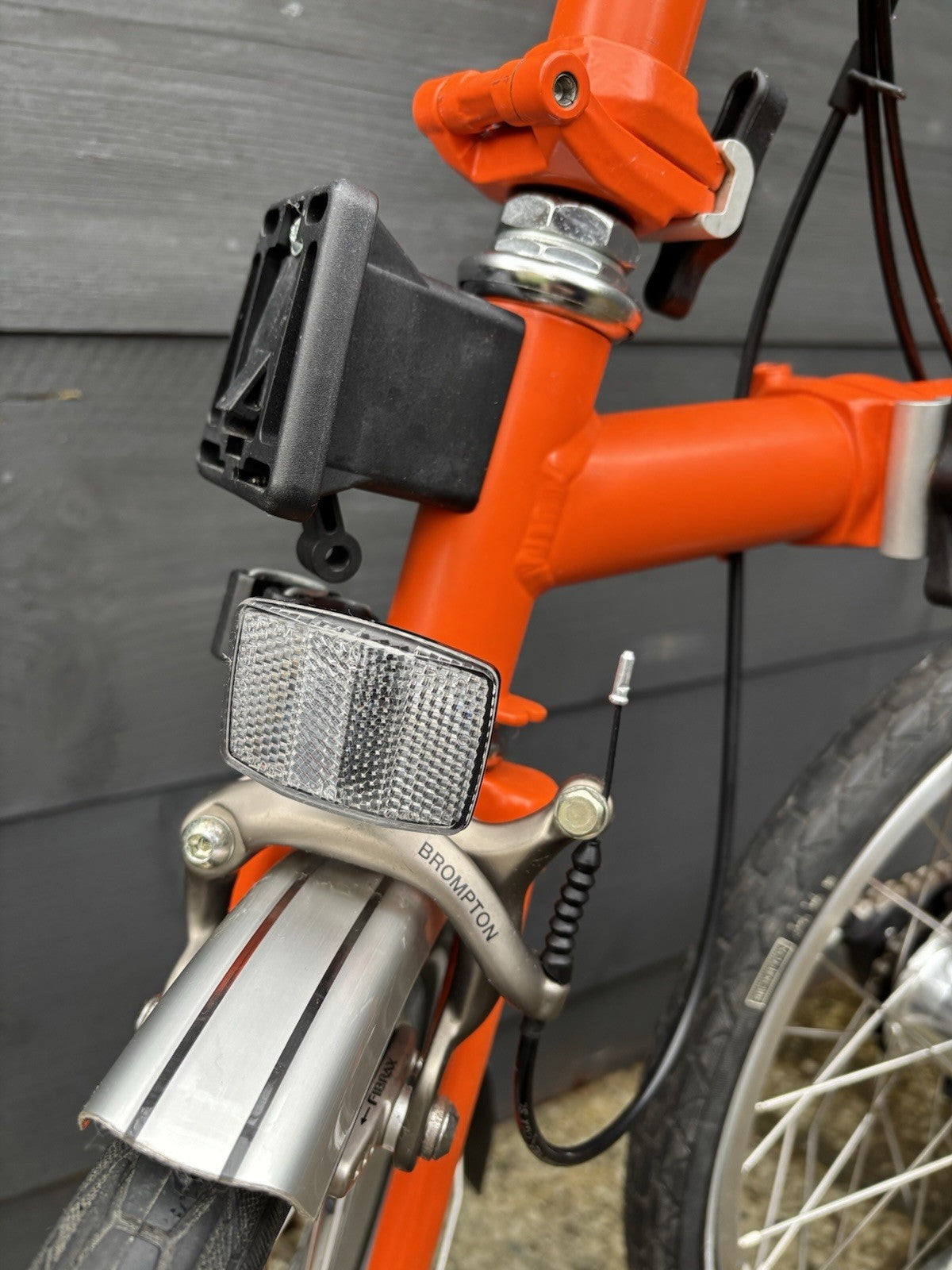 Brompton S3L folding bicycle C Line Equivalent in Orange - Test Ridden Only