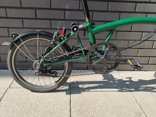 2024 Brompton C Line Explore M6L 6 Speed Folding Bike Racing Green
