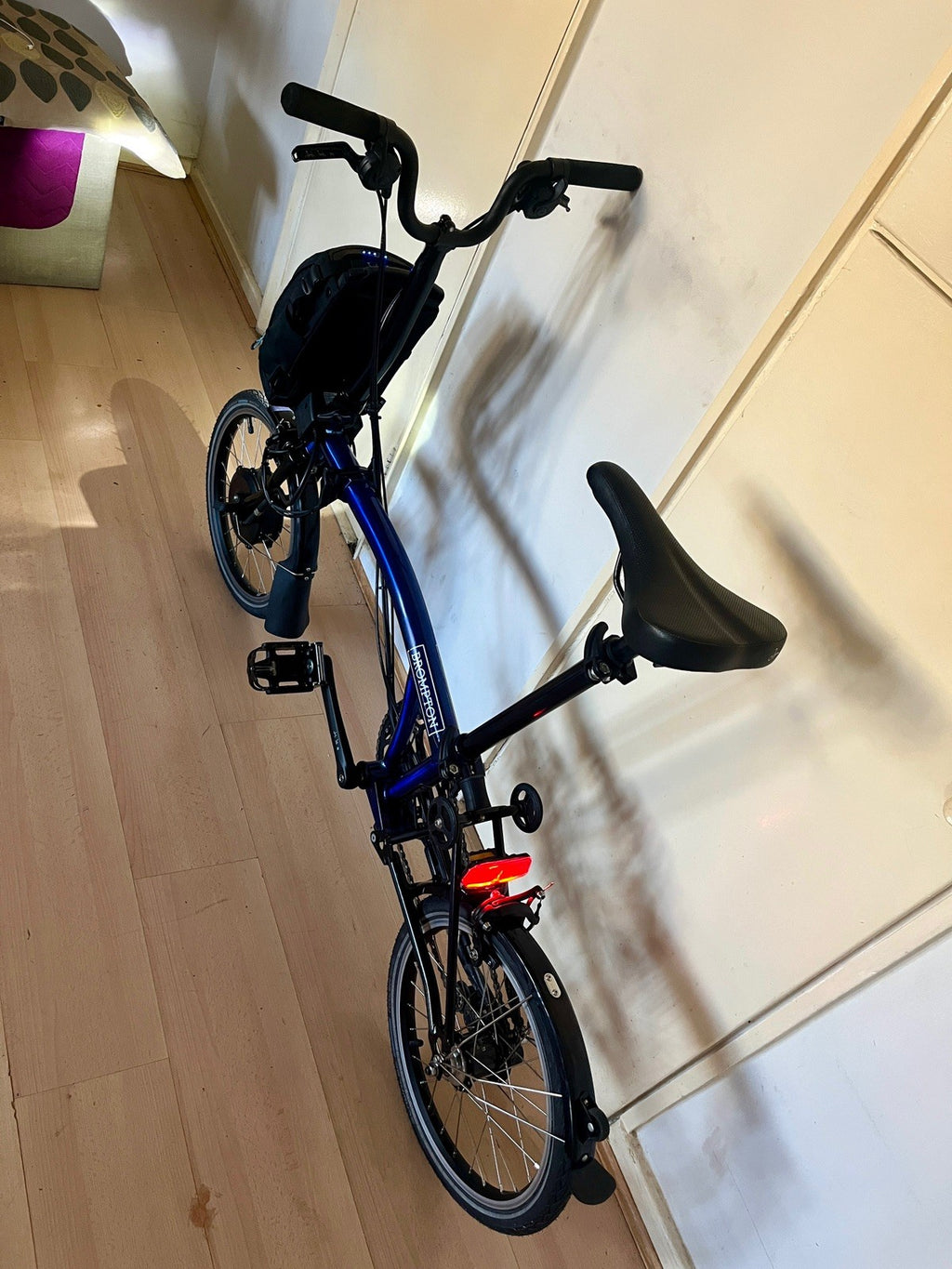 Brompton bike C Line Explore -e- 6-Speed,  Blue Lacquer, One Size