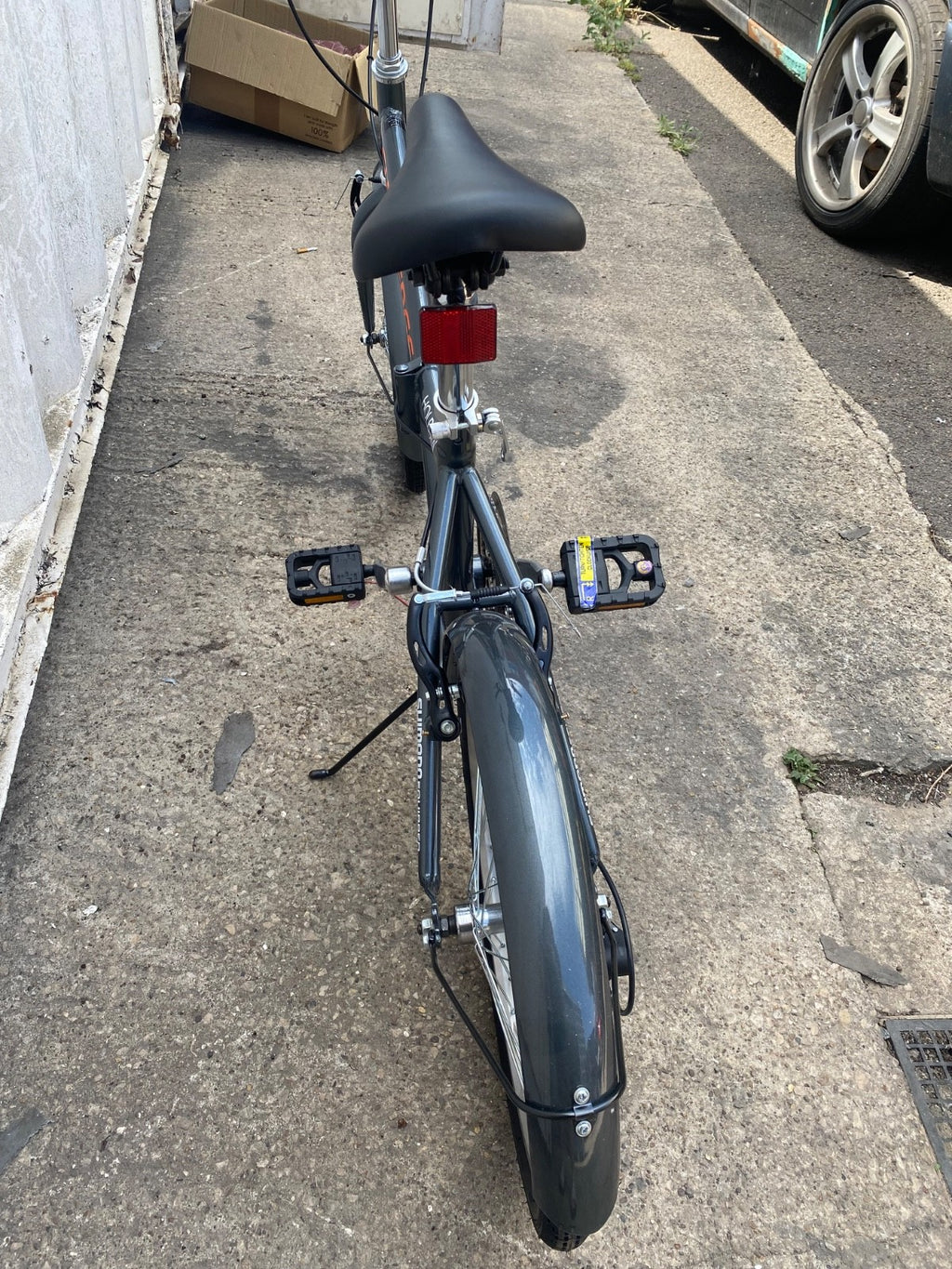 Challenge Holborn Folding Bicycle Black 20in Wheels Camping Commuting Bike New