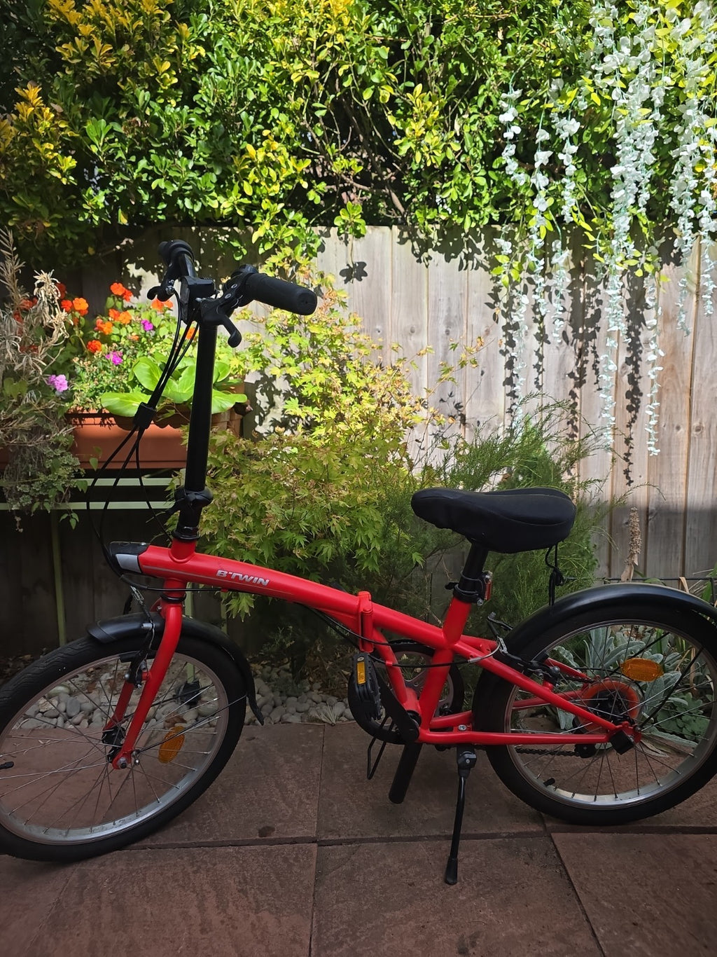 BTwin Red Folding bike, Decathlon, perfect condition