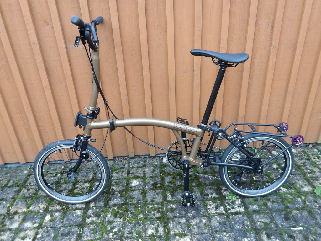Brompton P Line 4 speed 2025 Metallic Bronze