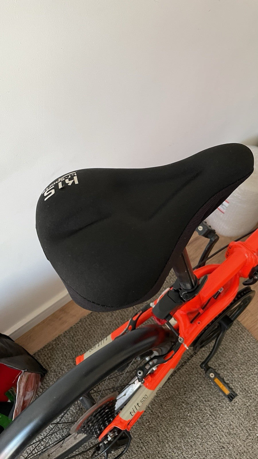 Decathlon Tilt 500 Folding Bike Bright Orange Very Good  Condition