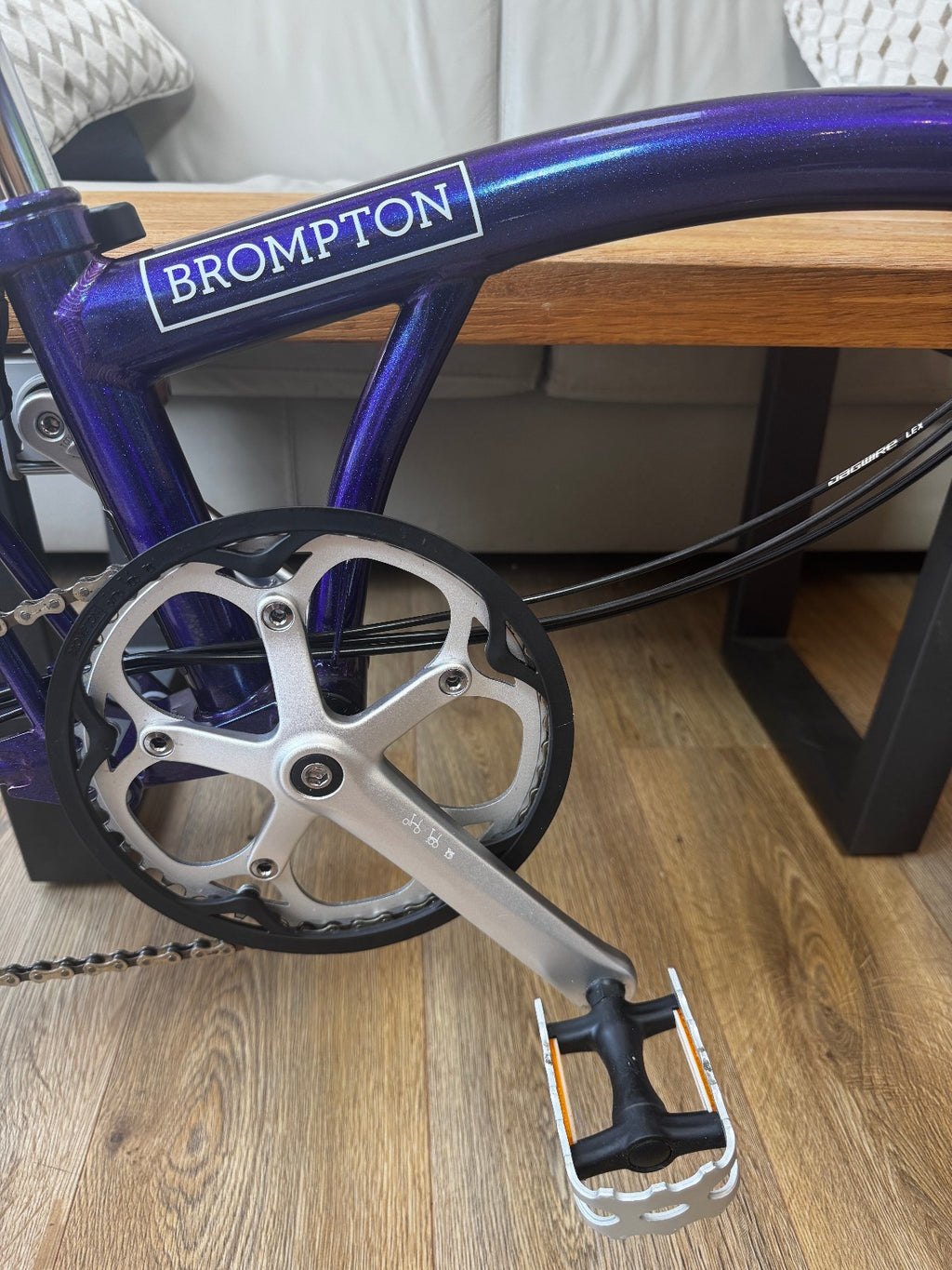 Brompton M6L Folding Bicycle - PURPLE METALLIC - 6 Speed - MINT