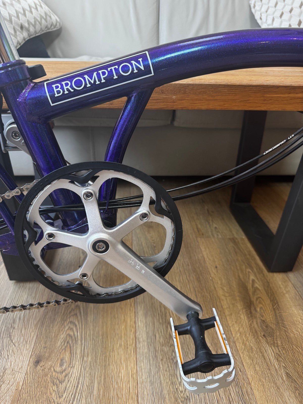 Brompton M6L Folding Bicycle - PURPLE METALLIC - 6 Speed - MINT