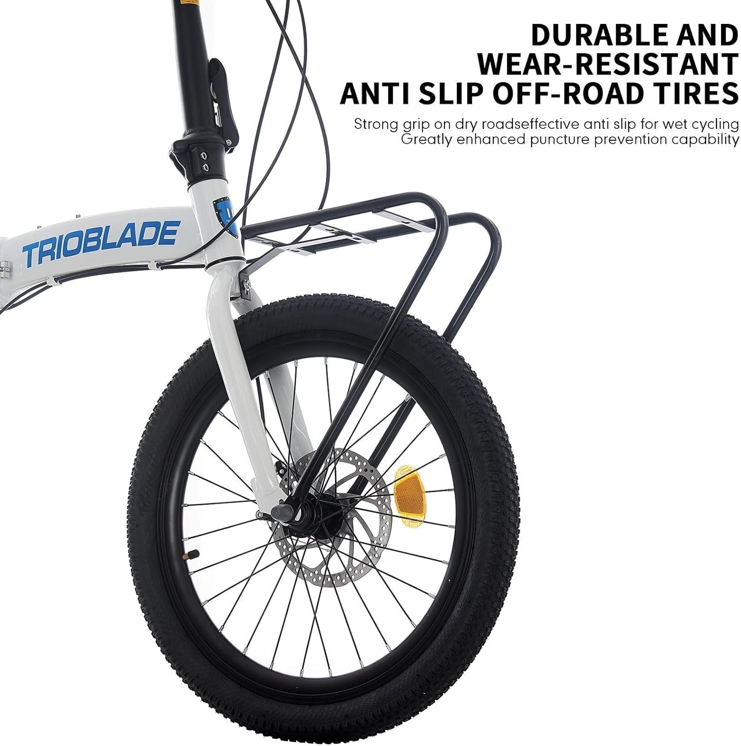 20" Folding Lightweight Bike 7-Speed Shimano Disc Brakes Commuter Bicycle
