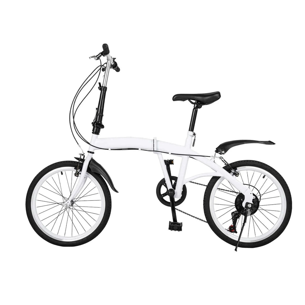 Folding Bicycle 20 Inch Bikes for Adults 7-Speed Variable Foldable City Bicycle