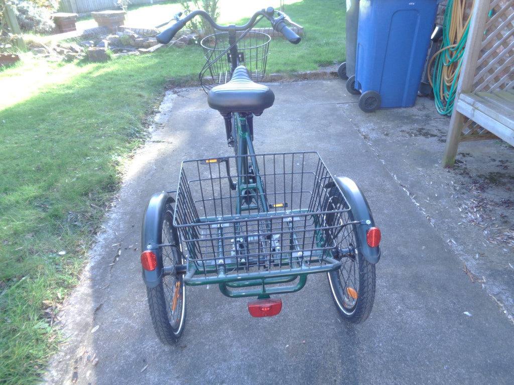 Jorvik  24" Folding Tricycle In Perfect Condition In  Green With Basket