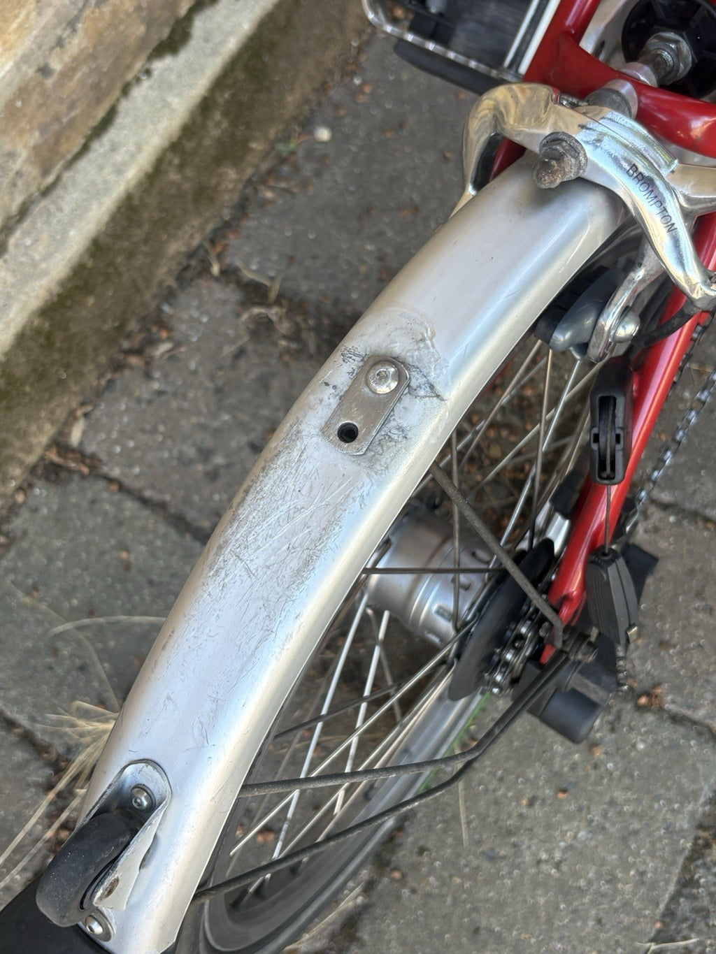 Brompton Folding Bike 2003, 6 Speed Red Good Condition With New Parts