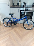 Blue Apollo Adult's Folding Bike, Immaculate Condition