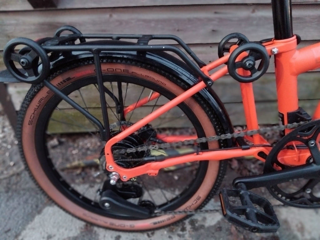 Brompton G Line Folding Bike, large , Adventure Orange, 8 Speed Alfine