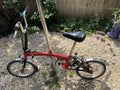 Brompton Folding Bike 3-Speed Red. Recently Serviced. Great Condition