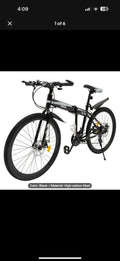 Mountain Bike 26-inch 21-Speed Gears, Dual Disc Brakes, Foldable