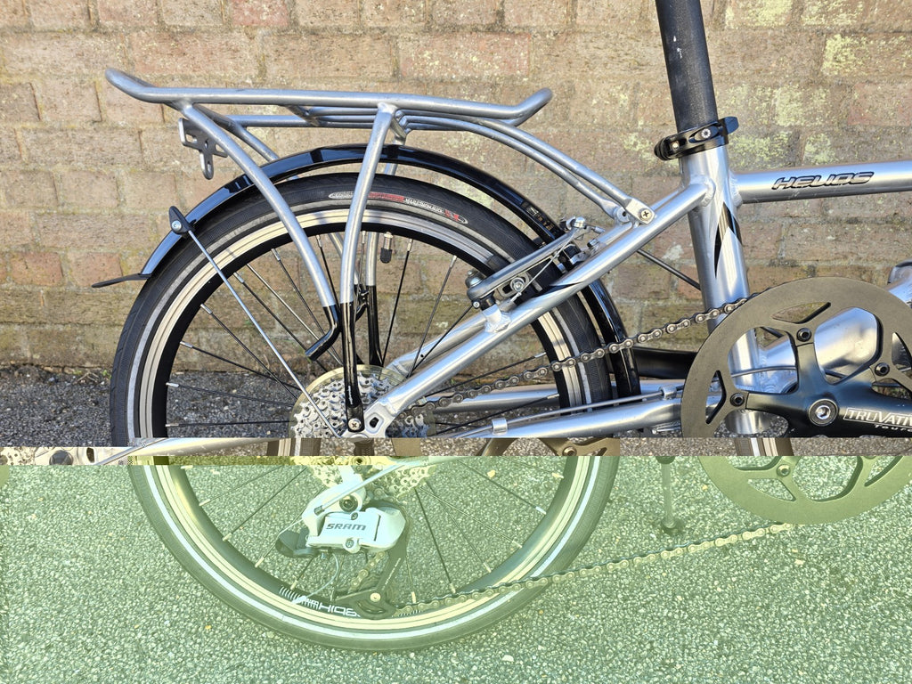 Dahon Helios Metro Vintage Folding Aluminium Push Bike Silver, Circa 1999