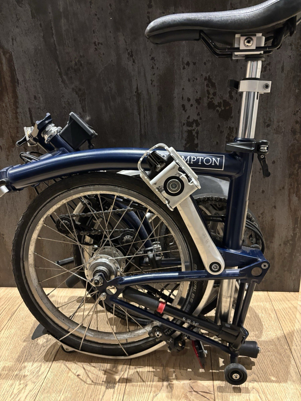 Brompton Folding Bike 3-Speed Navy