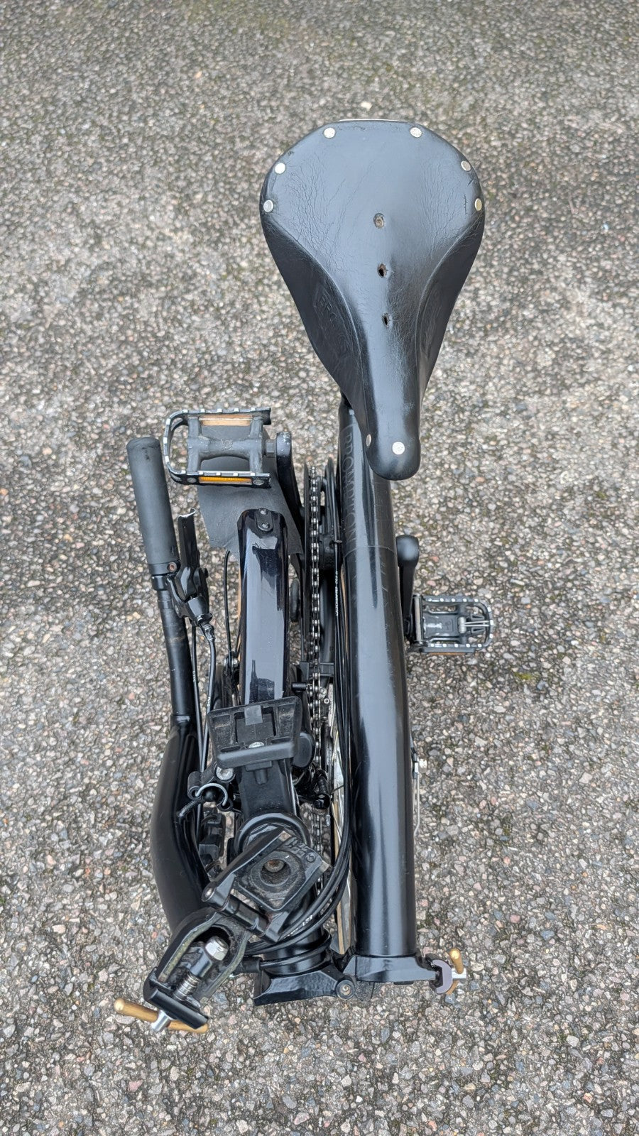 Brompton S6L - Black Edition - Brooks Saddle - Brass Upgrades -  6 Speed
