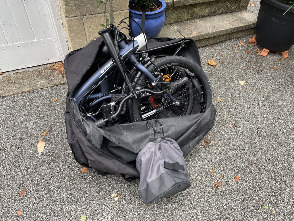 BTwin Tllt 500 Folding Bike with bag