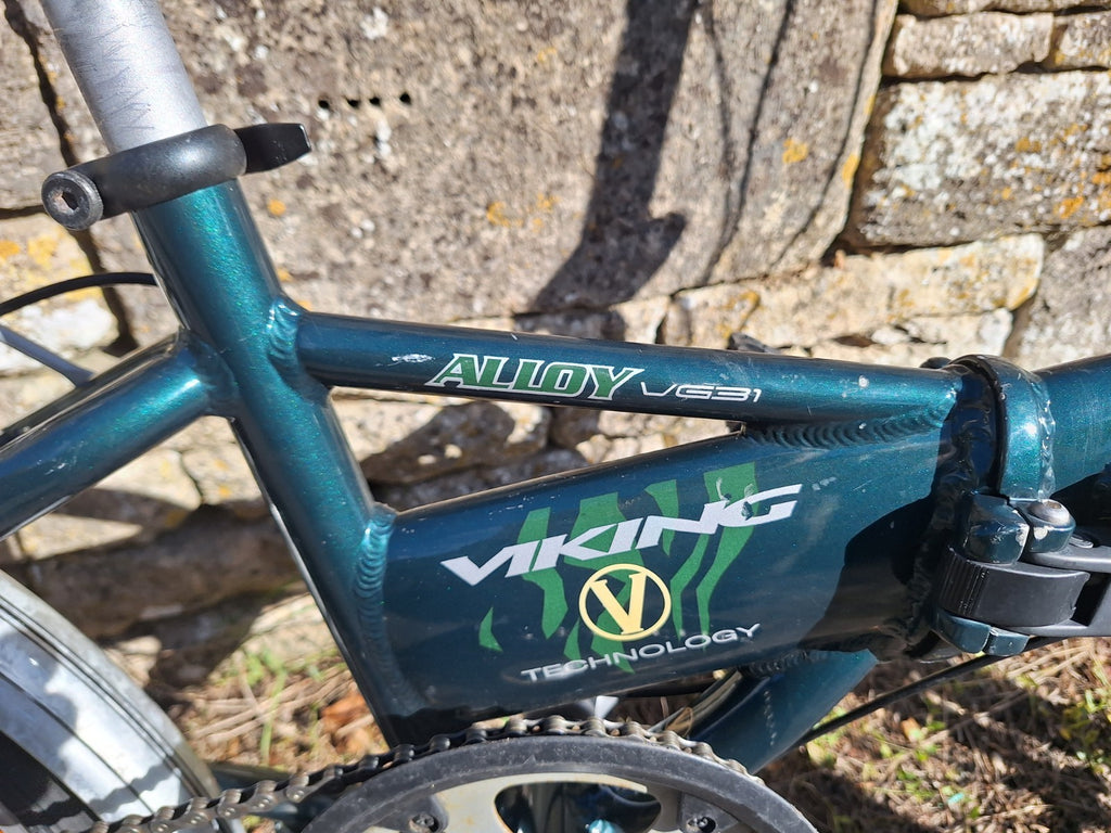 Viking Safari Native Folding Bike Alloy 20in Green .VGC. will post.