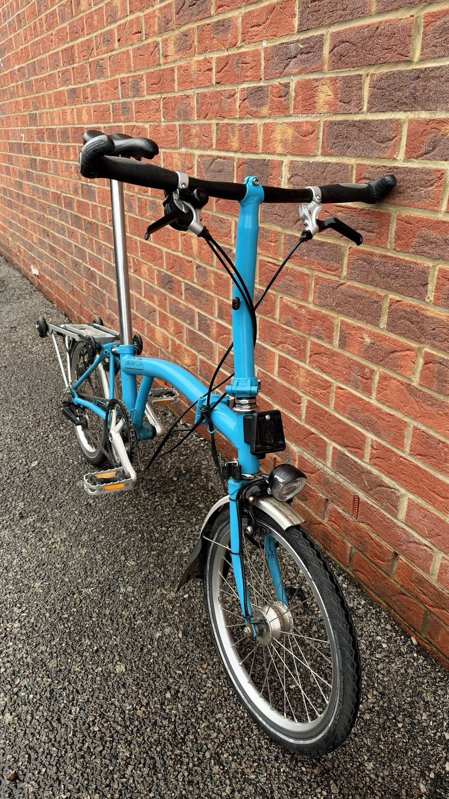 2016 brompton S3R 3 speed blue folding bike