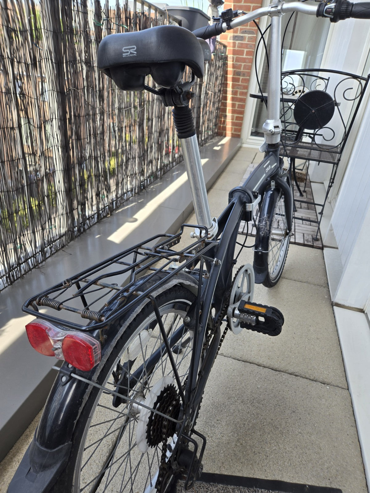 14kg Lightweight Alloy Folding City Commuting Bicycle - Black