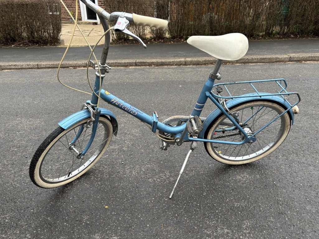 Vintage Hercules Compact folding bike Stowaway Shopper fold up Raleigh Retro LDN