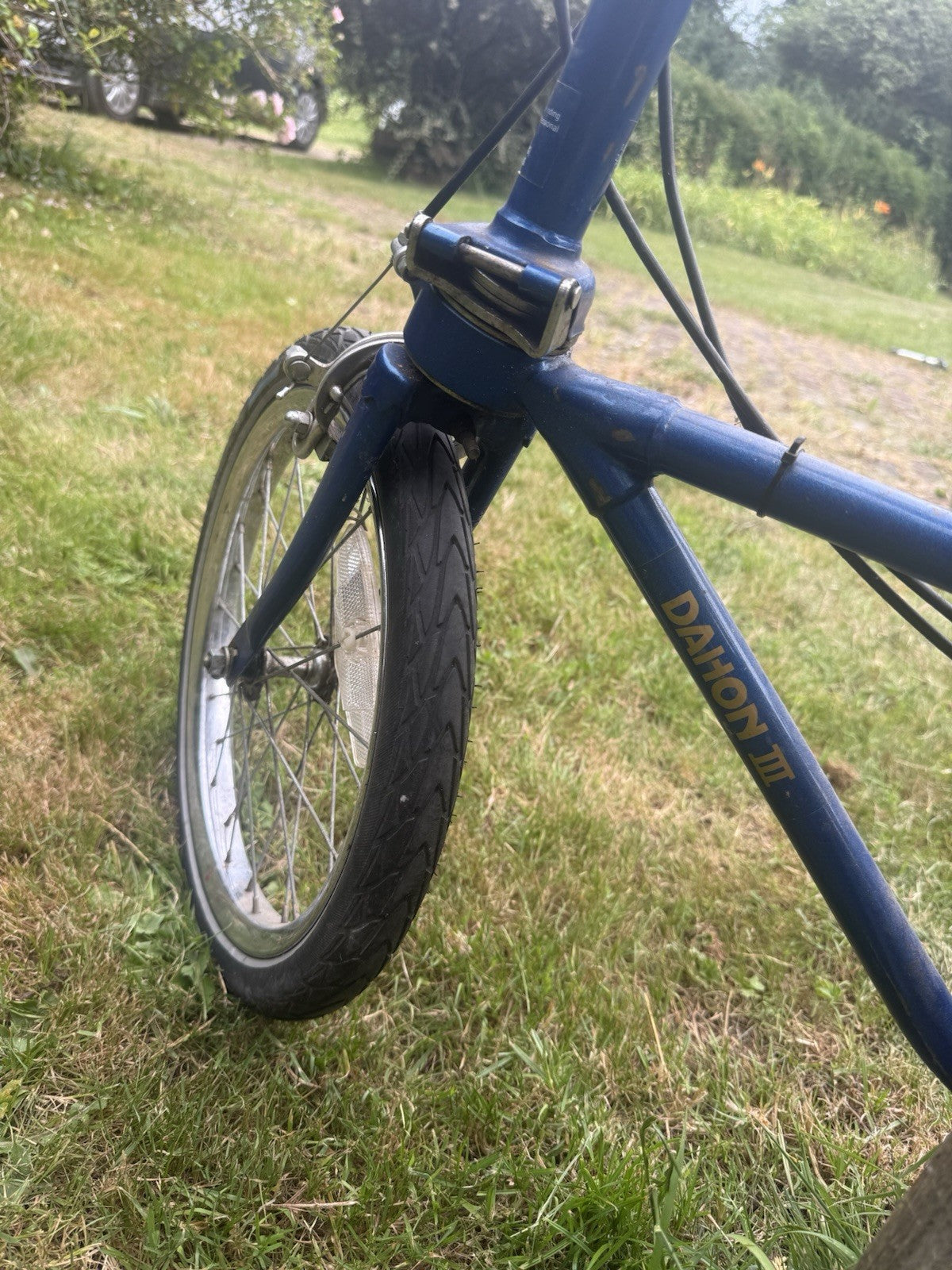 Blue Dahon III Folding Bike Retro, Good Working Condition.