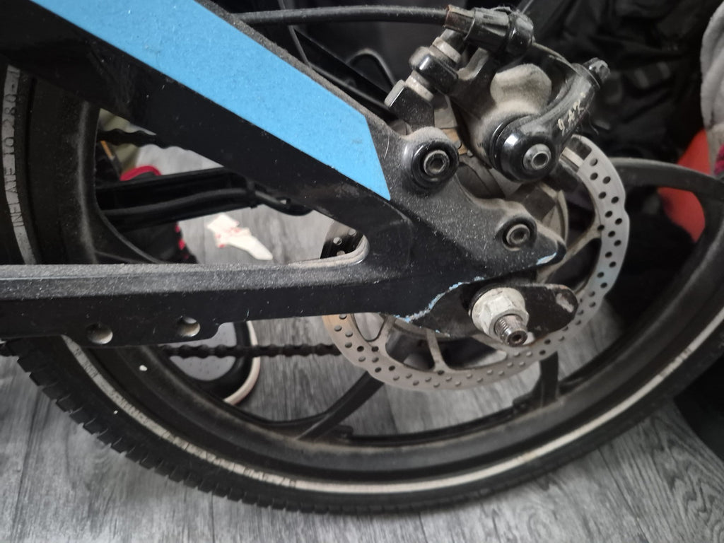Falcon Folding Bike 20in Black/Blue Derailleur Gears Mech Disc Flat Bar