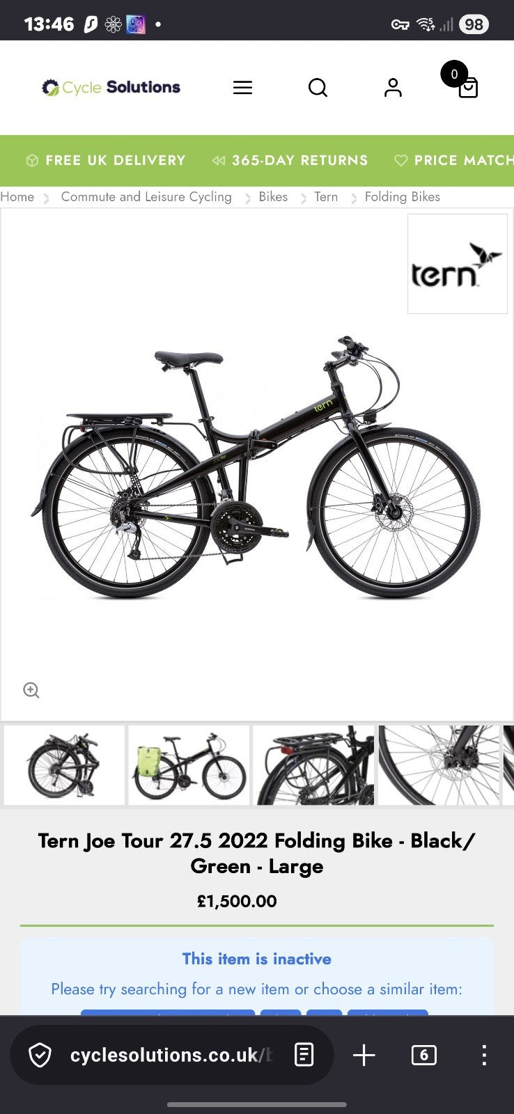 Tern Joe Tour Folding Bike