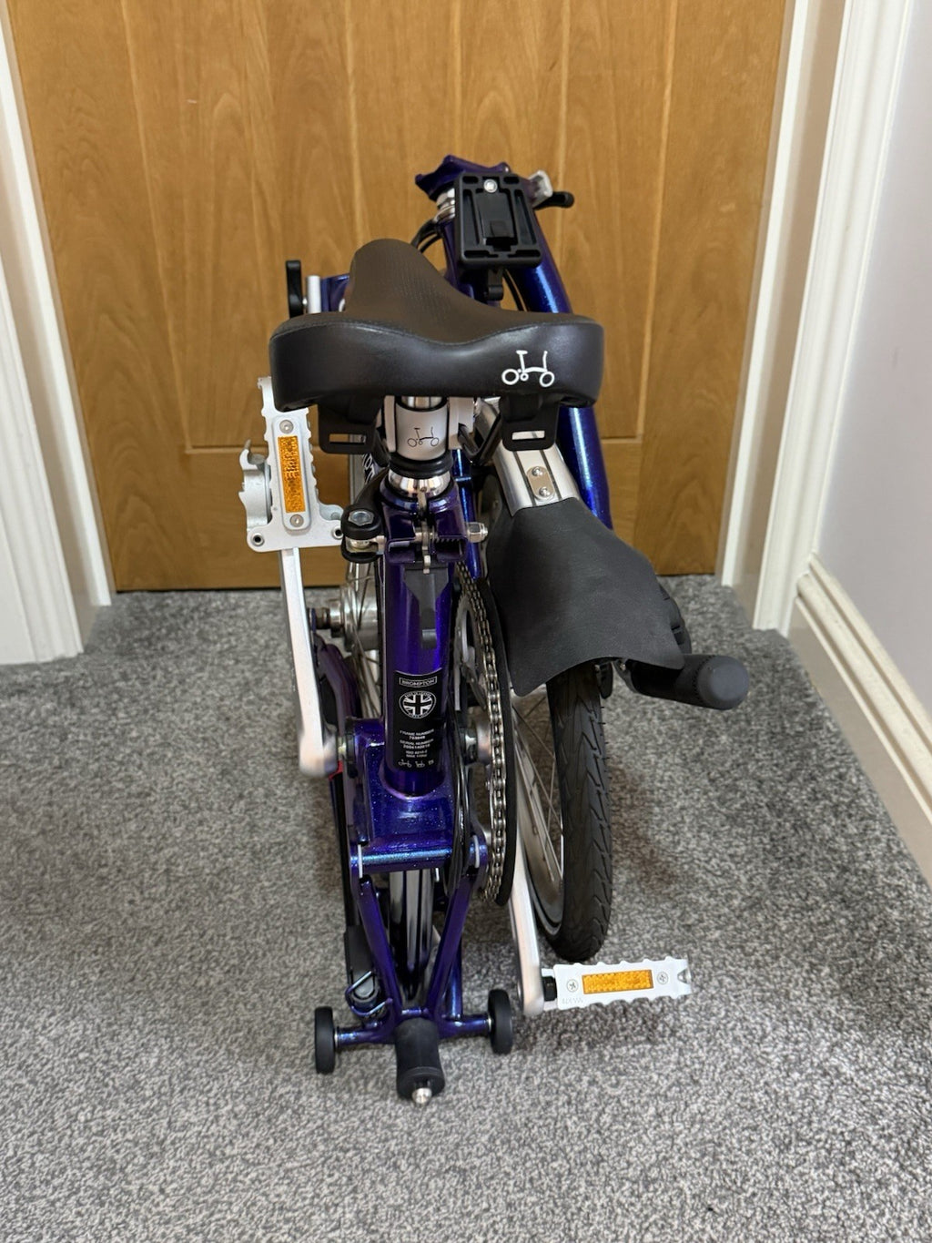 BROMPTON M6L FOLDING BIKE IN METALLIC PURPLE