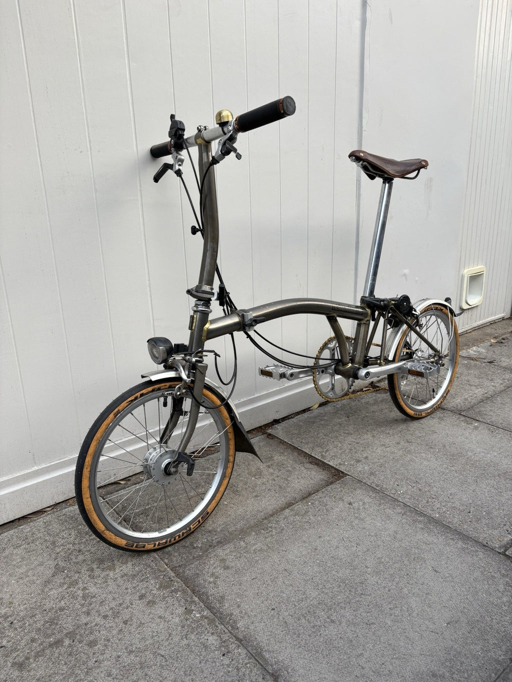 2015 Brompton Raw Lacquer Folding Bike 3 Speed