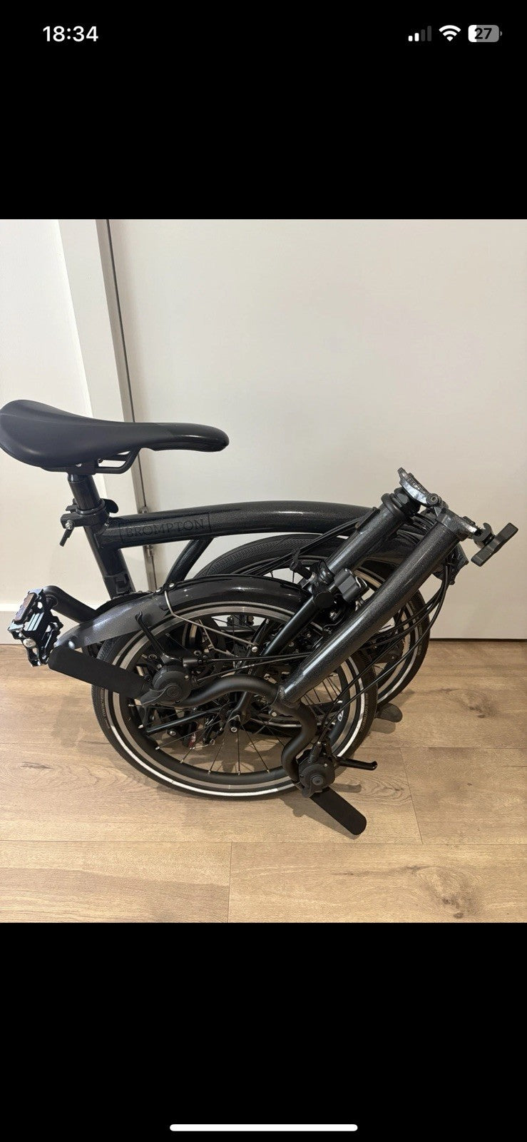 Brompton P Line Explore 2025 12-Speed Mid + upgrades - Midnight Black