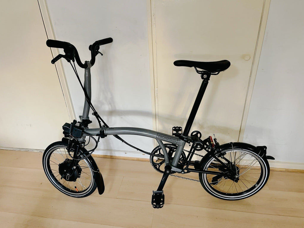 Brompton P Line 4-Speed Folding Bike Stormy Grey Excellent Condition