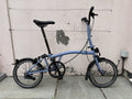 Brompton C Line 2023 - 2 Speed - Cloud Blue and Black