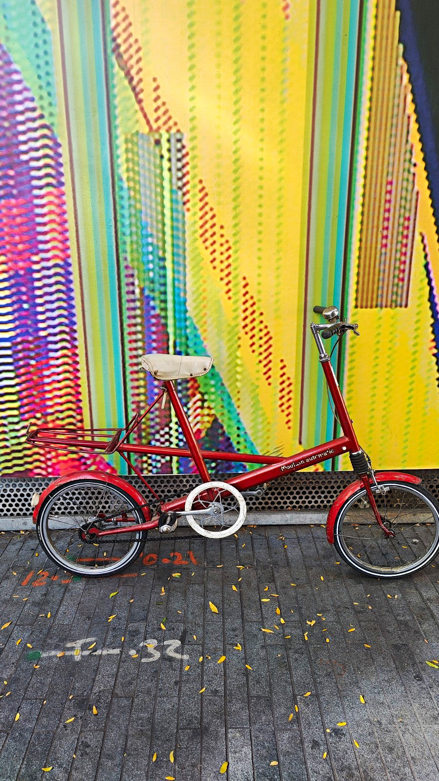 60s Moulton Automatic Bike 16" Wheels Red Small Frame Rear Rack Front Susp