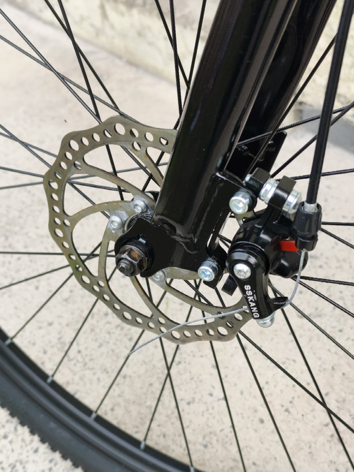 Black Mountain Bike, Folding Bike, 21 Speed, Disk Brakes