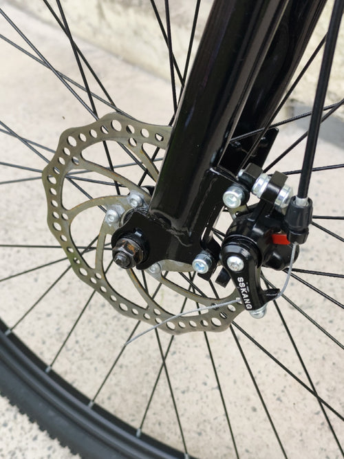 Black Mountain Bike, Folding Bike, 21 Speed, Disk Brakes