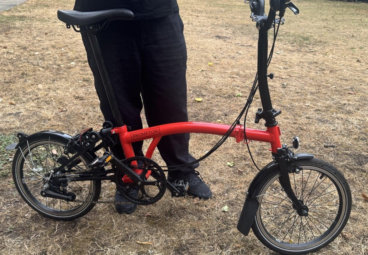 Brompton M6L Black Edition 2020 Folding Bike 6 Speed Red/Black
