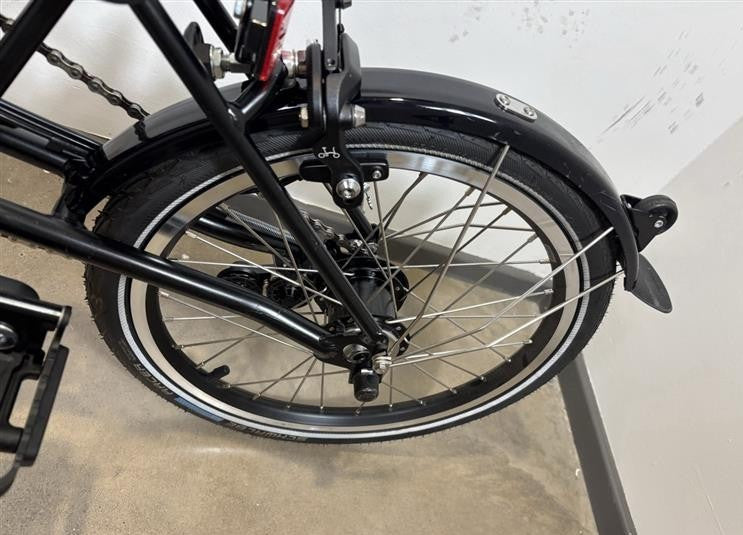 Brompton C Line 6 Speed 2024 Low Handlebar Folding Bike - Matt Black