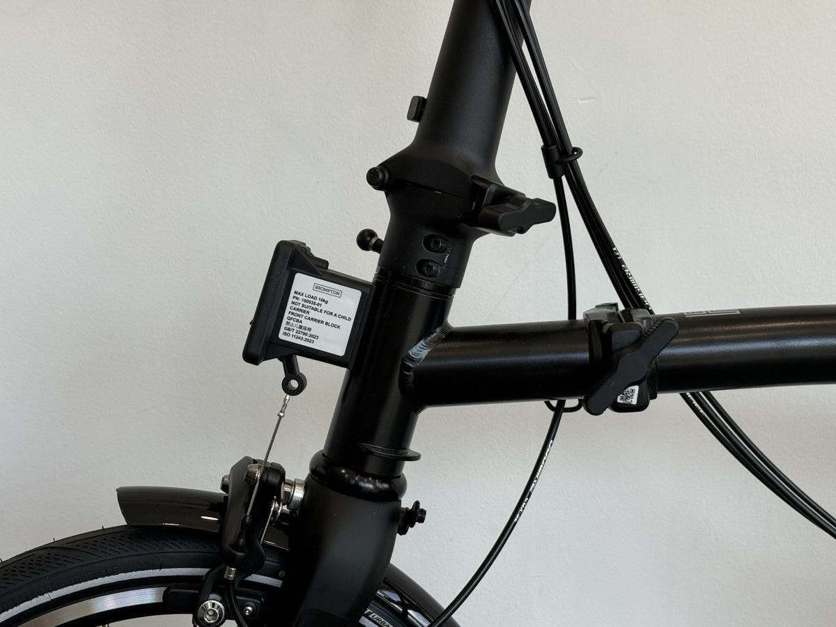 Brompton Folding Bike 12 Speed P Line Low Bar Excellent Condition Black P Line