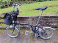 Brompton M6L Folding 6 Speed Bike, Frame Bag, Useful Extras