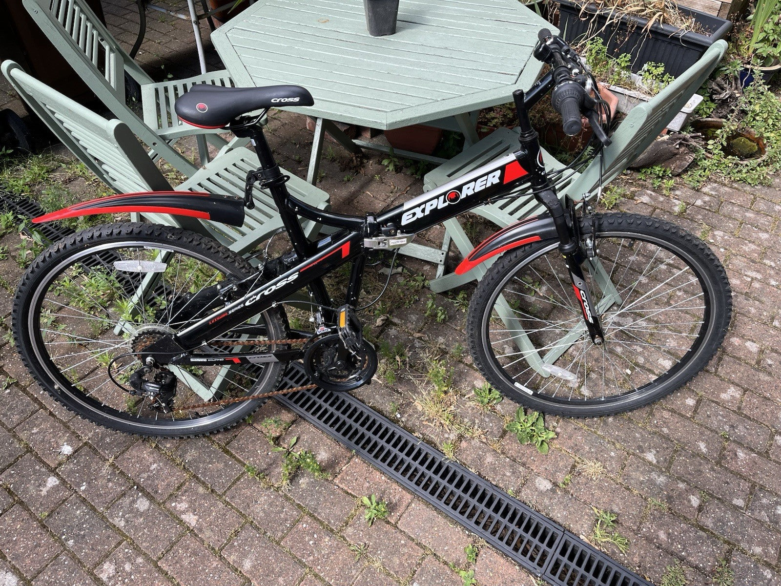 Explorer Cross Leisure Series Folding Bike Black And Red