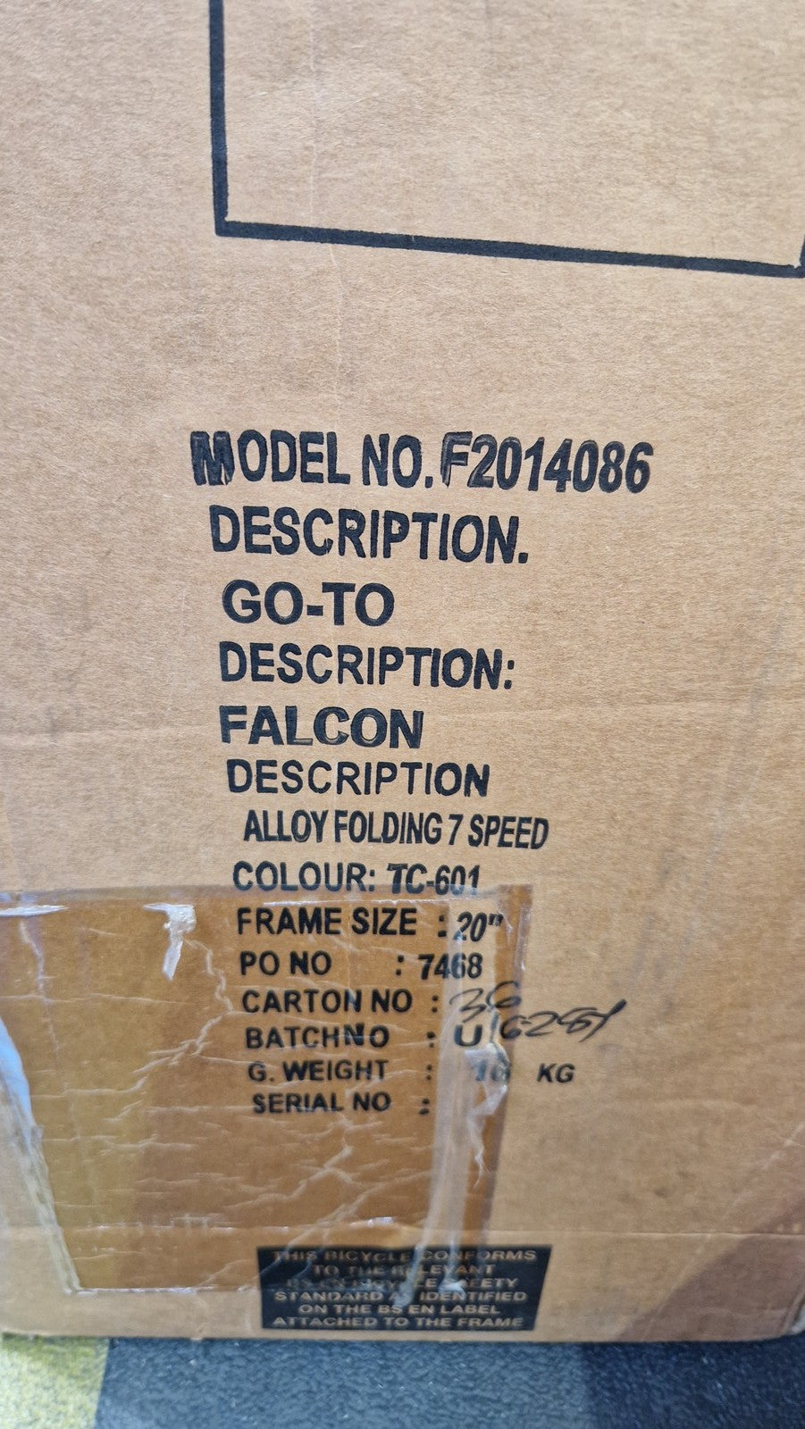 Falcon Go-to Unisex 20" Wheel 7-Speed Compact Alloy Folding Bike - White A
